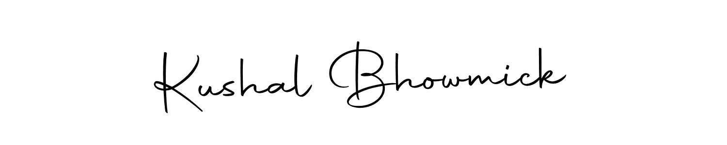 You can use this online signature creator to create a handwritten signature for the name Kushal Bhowmick. This is the best online autograph maker. Kushal Bhowmick signature style 10 images and pictures png