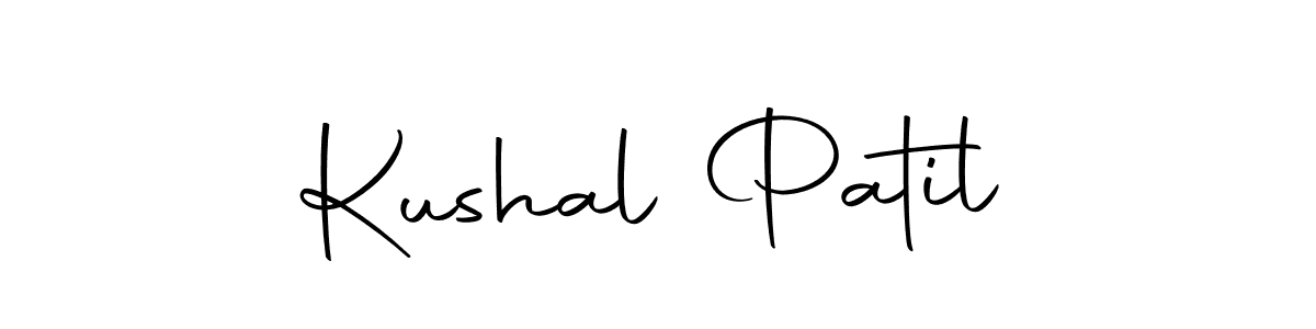 You should practise on your own different ways (Autography-DOLnW) to write your name (Kushal Patil) in signature. don't let someone else do it for you. Kushal Patil signature style 10 images and pictures png