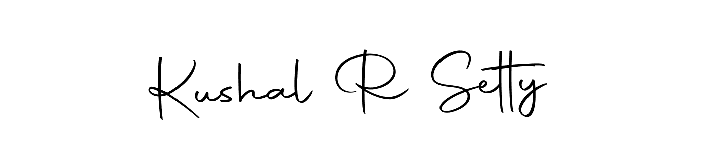 Kushal R Setty stylish signature style. Best Handwritten Sign (Autography-DOLnW) for my name. Handwritten Signature Collection Ideas for my name Kushal R Setty. Kushal R Setty signature style 10 images and pictures png