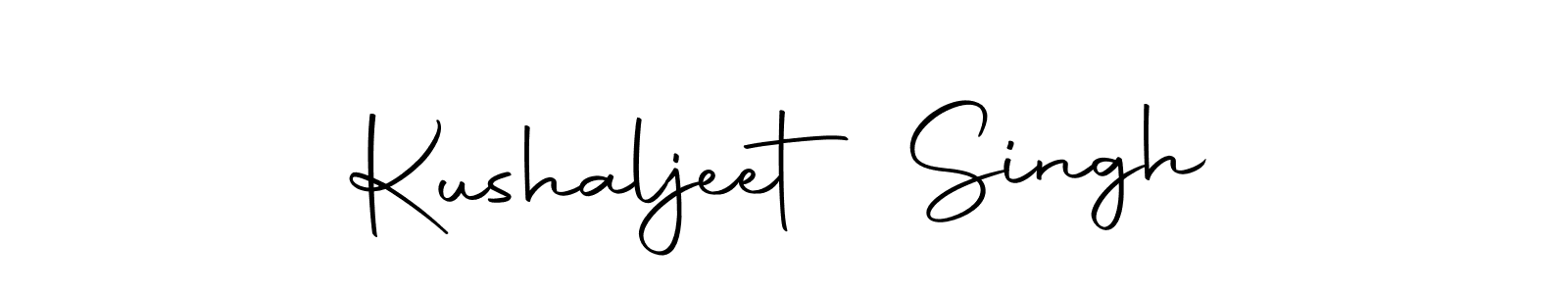 How to make Kushaljeet Singh name signature. Use Autography-DOLnW style for creating short signs online. This is the latest handwritten sign. Kushaljeet Singh signature style 10 images and pictures png