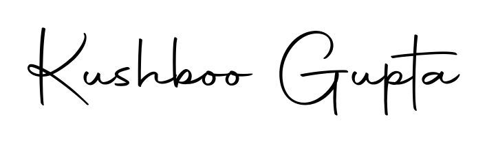 A stylish, flowing autograph style designed for name Kushboo Gupta using Autography-DOLnW typography. Perfect for digital creative projects. Kushboo Gupta signature style 10 images and pictures png