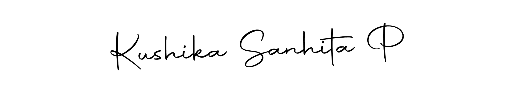 Make a beautiful signature design for name Kushika Sanhita P. With this signature (Autography-DOLnW) style, you can create a handwritten signature for free. Kushika Sanhita P signature style 10 images and pictures png