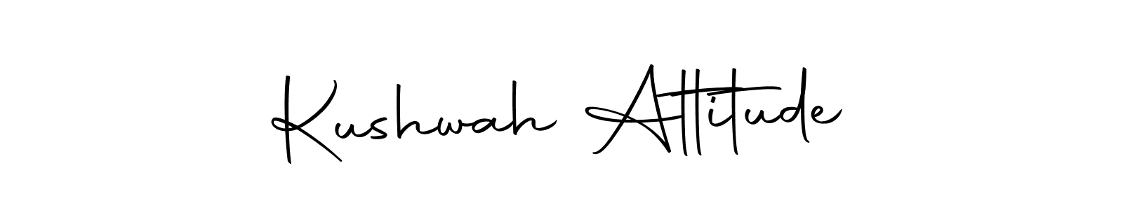 Design your own signature with our free online signature maker. With this signature software, you can create a handwritten (Autography-DOLnW) signature for name Kushwah Attitude. Kushwah Attitude signature style 10 images and pictures png