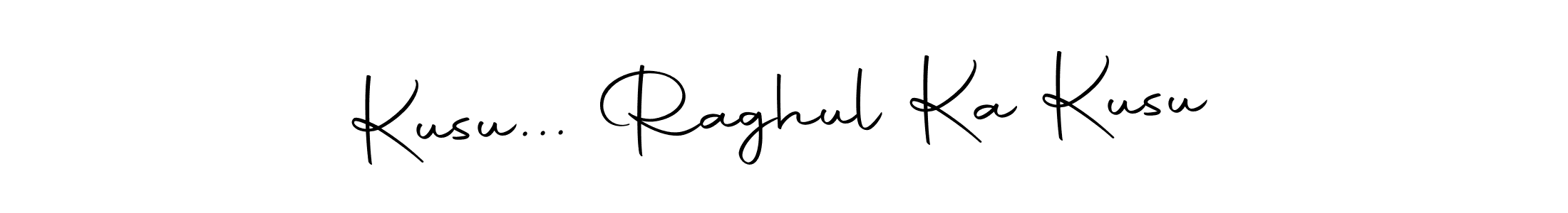 Design your own signature with our free online signature maker. With this signature software, you can create a handwritten (Autography-DOLnW) signature for name Kusu... Raghul Ka Kusu. Kusu... Raghul Ka Kusu signature style 10 images and pictures png