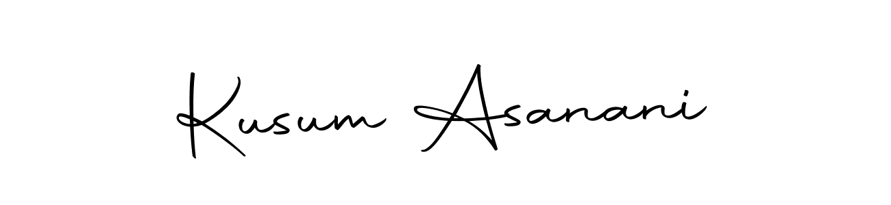 if you are searching for the best signature style for your name Kusum Asanani. so please give up your signature search. here we have designed multiple signature styles  using Autography-DOLnW. Kusum Asanani signature style 10 images and pictures png