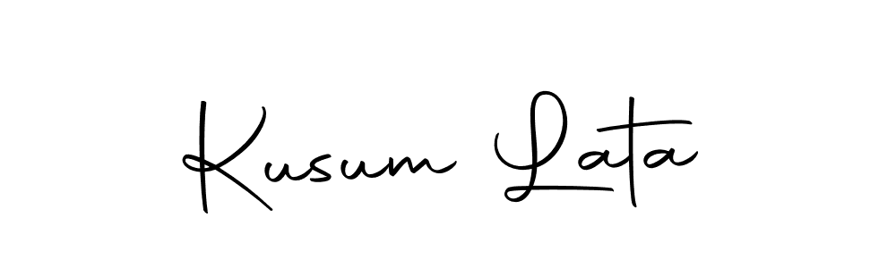 Use a signature maker to create a handwritten signature online. With this signature software, you can design (Autography-DOLnW) your own signature for name Kusum Lata. Kusum Lata signature style 10 images and pictures png