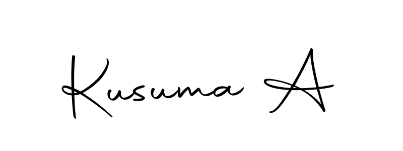 Autography-DOLnW is a professional signature style that is perfect for those who want to add a touch of class to their signature. It is also a great choice for those who want to make their signature more unique. Get Kusuma A name to fancy signature for free. Kusuma A signature style 10 images and pictures png
