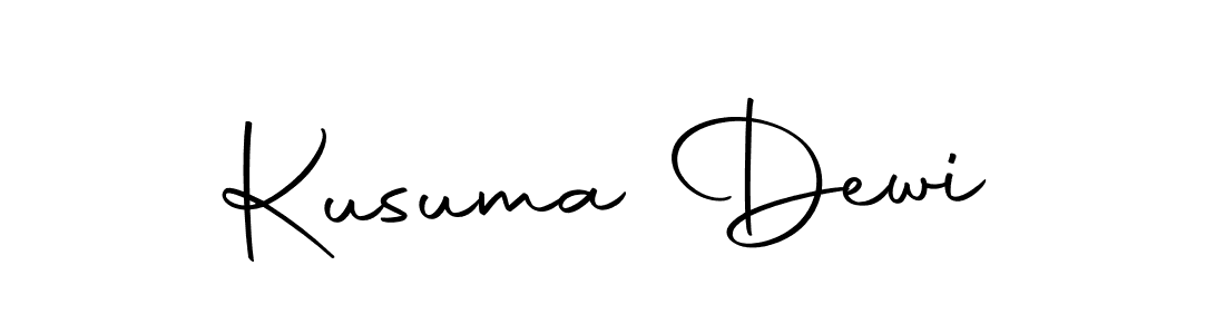 The best way (Autography-DOLnW) to make a short signature is to pick only two or three words in your name. The name Kusuma Dewi include a total of six letters. For converting this name. Kusuma Dewi signature style 10 images and pictures png