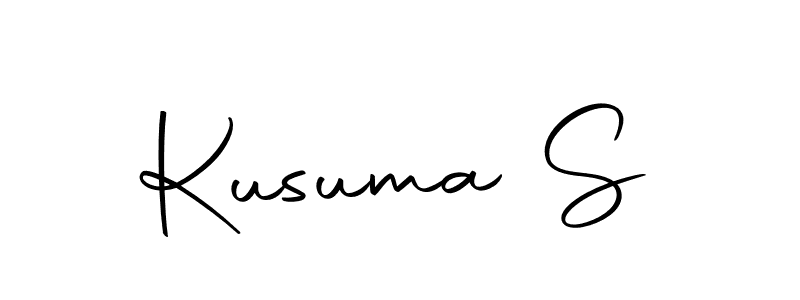 How to make Kusuma S signature? Autography-DOLnW is a professional autograph style. Create handwritten signature for Kusuma S name. Kusuma S signature style 10 images and pictures png