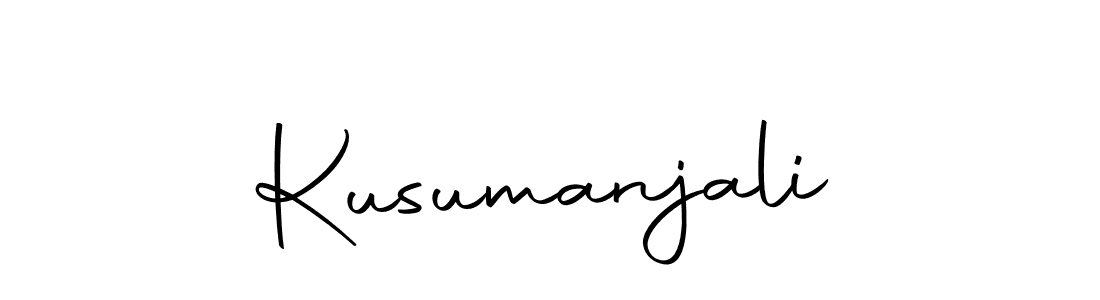 Use a signature maker to create a handwritten signature online. With this signature software, you can design (Autography-DOLnW) your own signature for name Kusumanjali. Kusumanjali signature style 10 images and pictures png