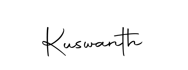 You can use this online signature creator to create a handwritten signature for the name Kuswanth. This is the best online autograph maker. Kuswanth signature style 10 images and pictures png