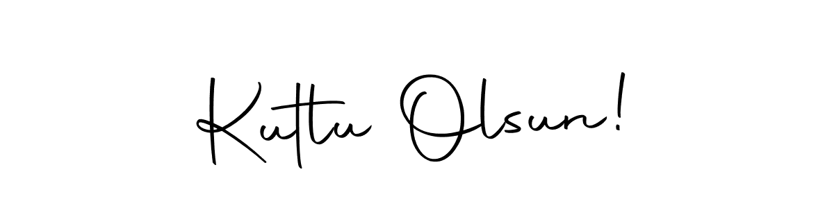 Make a beautiful signature design for name Kutlu Olsun!. With this signature (Autography-DOLnW) style, you can create a handwritten signature for free. Kutlu Olsun! signature style 10 images and pictures png