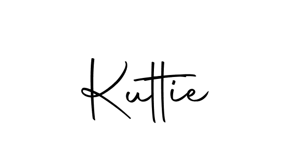 Use a signature maker to create a handwritten signature online. With this signature software, you can design (Autography-DOLnW) your own signature for name Kuttie. Kuttie signature style 10 images and pictures png