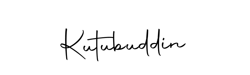 Use a signature maker to create a handwritten signature online. With this signature software, you can design (Autography-DOLnW) your own signature for name Kutubuddin. Kutubuddin signature style 10 images and pictures png