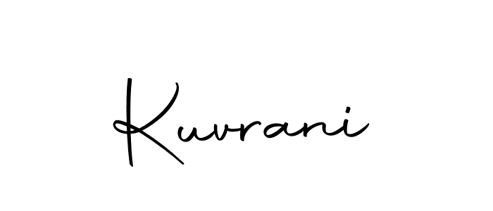 Design your own signature with our free online signature maker. With this signature software, you can create a handwritten (Autography-DOLnW) signature for name Kuvrani. Kuvrani signature style 10 images and pictures png