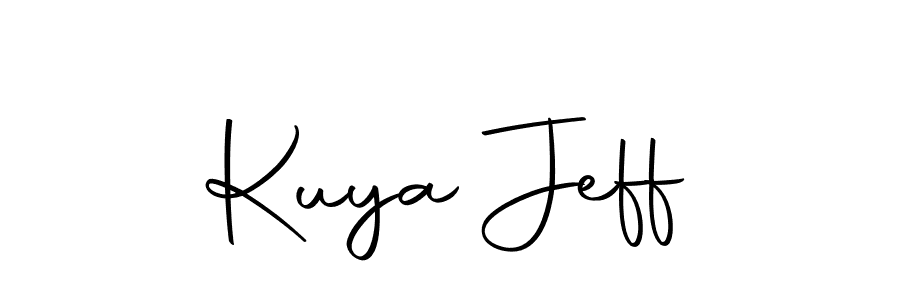 Design your own signature with our free online signature maker. With this signature software, you can create a handwritten (Autography-DOLnW) signature for name Kuya Jeff. Kuya Jeff signature style 10 images and pictures png