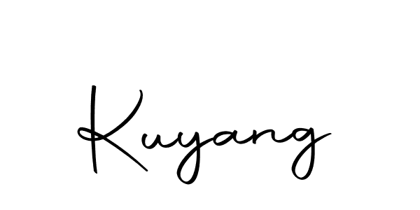 Design your own signature with our free online signature maker. With this signature software, you can create a handwritten (Autography-DOLnW) signature for name Kuyang. Kuyang signature style 10 images and pictures png