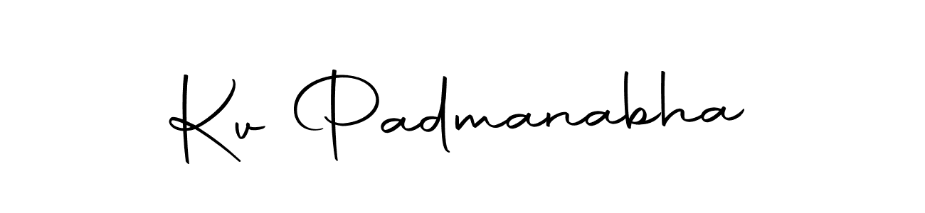 Design your own signature with our free online signature maker. With this signature software, you can create a handwritten (Autography-DOLnW) signature for name Kv Padmanabha. Kv Padmanabha signature style 10 images and pictures png