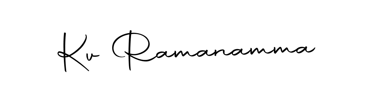 How to make Kv Ramanamma signature? Autography-DOLnW is a professional autograph style. Create handwritten signature for Kv Ramanamma name. Kv Ramanamma signature style 10 images and pictures png