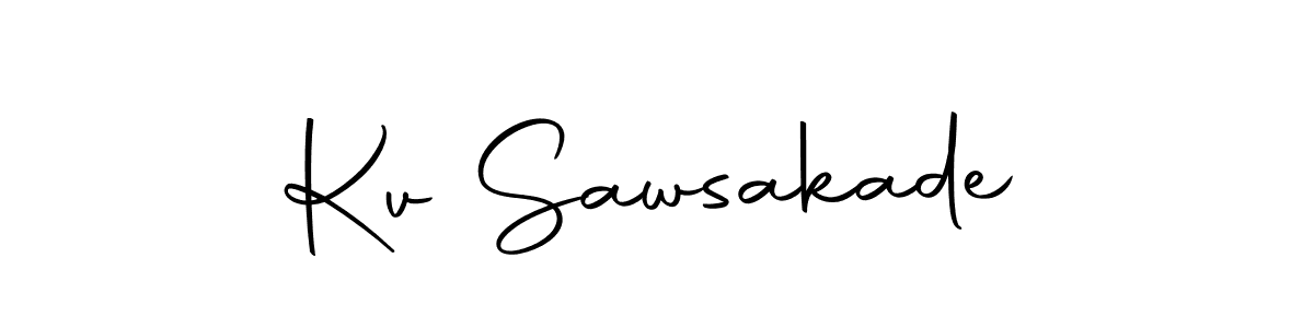 You should practise on your own different ways (Autography-DOLnW) to write your name (Kv Sawsakade) in signature. don't let someone else do it for you. Kv Sawsakade signature style 10 images and pictures png