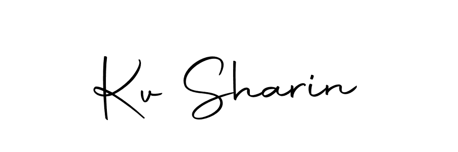 Design your own signature with our free online signature maker. With this signature software, you can create a handwritten (Autography-DOLnW) signature for name Kv Sharin. Kv Sharin signature style 10 images and pictures png