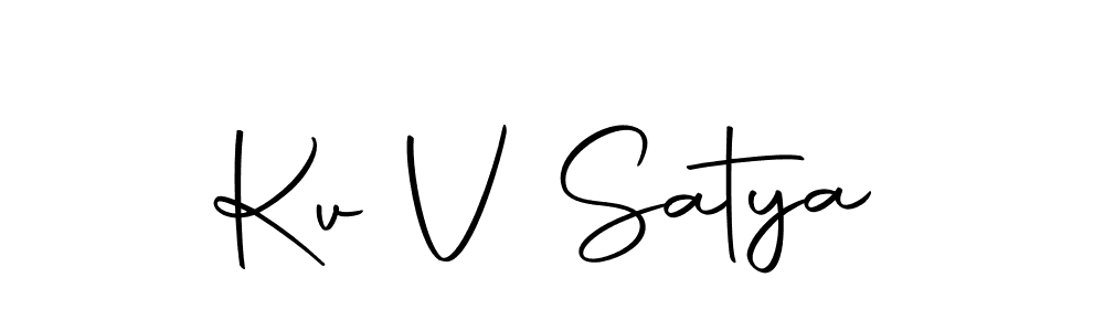 Make a beautiful signature design for name Kv V Satya. Use this online signature maker to create a handwritten signature for free. Kv V Satya signature style 10 images and pictures png