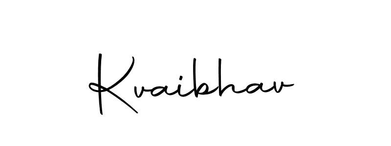 Use a signature maker to create a handwritten signature online. With this signature software, you can design (Autography-DOLnW) your own signature for name Kvaibhav. Kvaibhav signature style 10 images and pictures png
