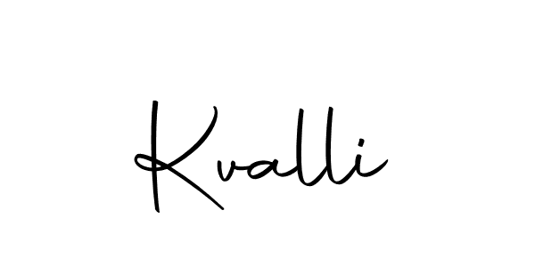 Create a beautiful signature design for name Kvalli. With this signature (Autography-DOLnW) fonts, you can make a handwritten signature for free. Kvalli signature style 10 images and pictures png