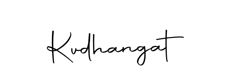 Design your own signature with our free online signature maker. With this signature software, you can create a handwritten (Autography-DOLnW) signature for name Kvdhangat. Kvdhangat signature style 10 images and pictures png