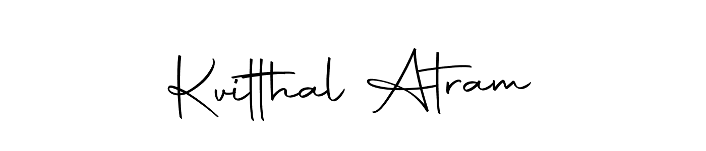 Use a signature maker to create a handwritten signature online. With this signature software, you can design (Autography-DOLnW) your own signature for name Kvitthal Atram. Kvitthal Atram signature style 10 images and pictures png