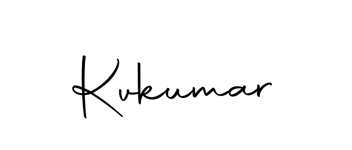Create a beautiful signature design for name Kvkumar. With this signature (Autography-DOLnW) fonts, you can make a handwritten signature for free. Kvkumar signature style 10 images and pictures png