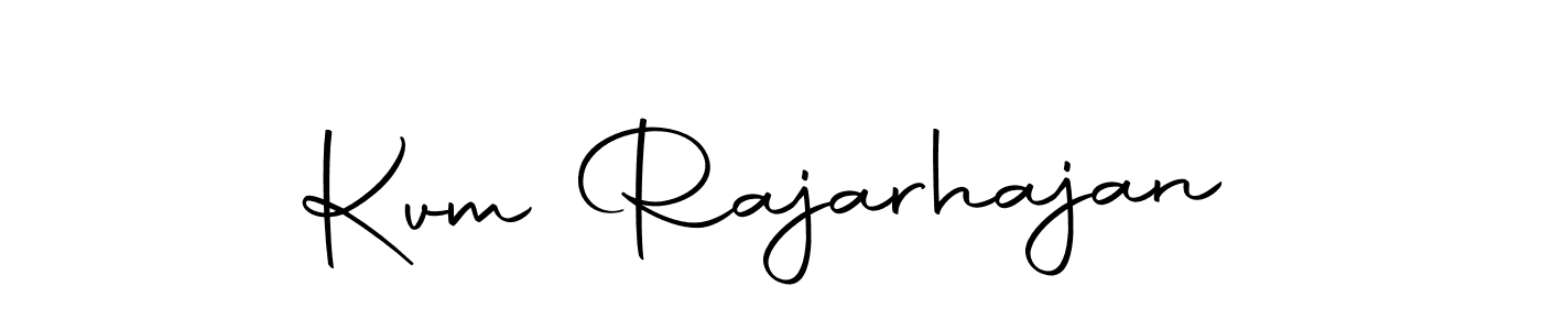 Use a signature maker to create a handwritten signature online. With this signature software, you can design (Autography-DOLnW) your own signature for name Kvm Rajarhajan. Kvm Rajarhajan signature style 10 images and pictures png