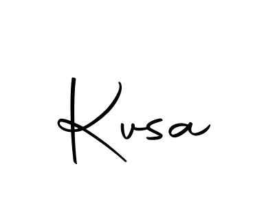 Create a beautiful signature design for name Kvsa. With this signature (Autography-DOLnW) fonts, you can make a handwritten signature for free. Kvsa signature style 10 images and pictures png