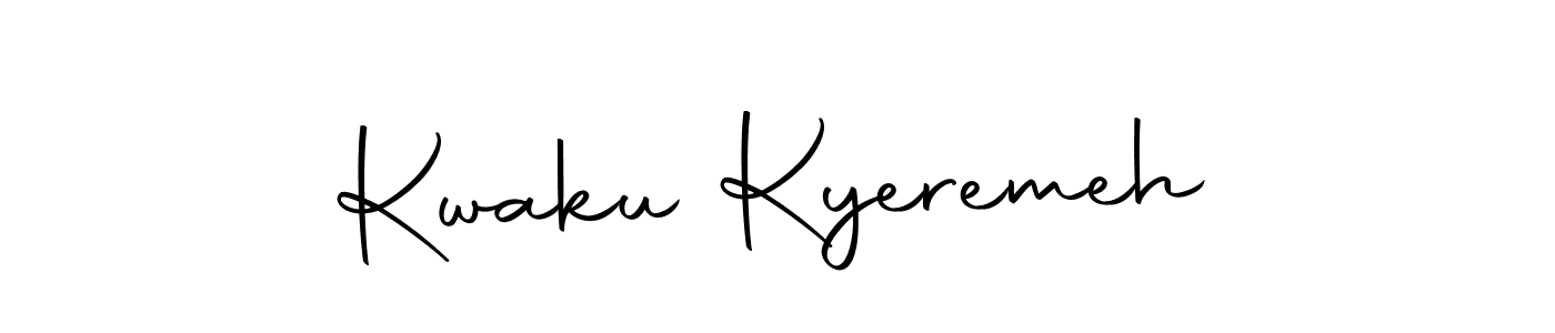 Use a signature maker to create a handwritten signature online. With this signature software, you can design (Autography-DOLnW) your own signature for name Kwaku Kyeremeh. Kwaku Kyeremeh signature style 10 images and pictures png