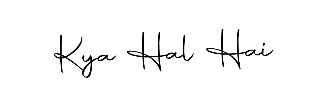 if you are searching for the best signature style for your name Kya Hal Hai. so please give up your signature search. here we have designed multiple signature styles  using Autography-DOLnW. Kya Hal Hai signature style 10 images and pictures png