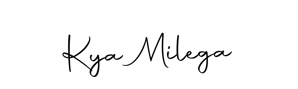 The best way (Autography-DOLnW) to make a short signature is to pick only two or three words in your name. The name Kya Milega include a total of six letters. For converting this name. Kya Milega signature style 10 images and pictures png