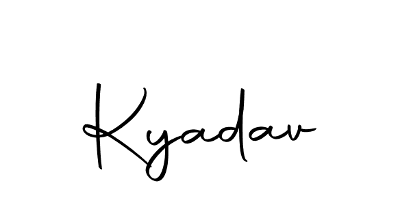 Similarly Autography-DOLnW is the best handwritten signature design. Signature creator online .You can use it as an online autograph creator for name Kyadav. Kyadav signature style 10 images and pictures png