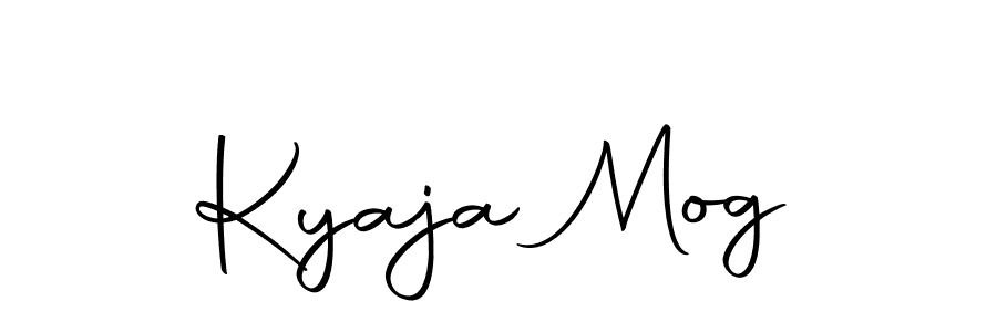 How to make Kyaja Mog name signature. Use Autography-DOLnW style for creating short signs online. This is the latest handwritten sign. Kyaja Mog signature style 10 images and pictures png