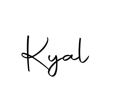 How to make Kyal signature? Autography-DOLnW is a professional autograph style. Create handwritten signature for Kyal name. Kyal signature style 10 images and pictures png