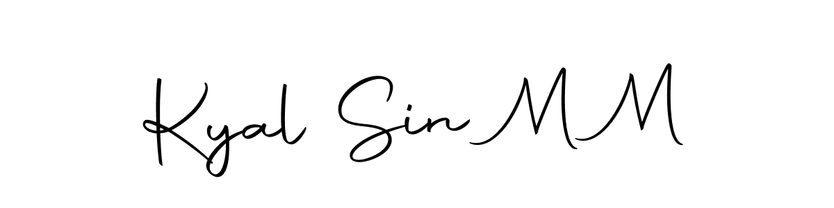Also we have Kyal Sin M M name is the best signature style. Create professional handwritten signature collection using Autography-DOLnW autograph style. Kyal Sin M M signature style 10 images and pictures png