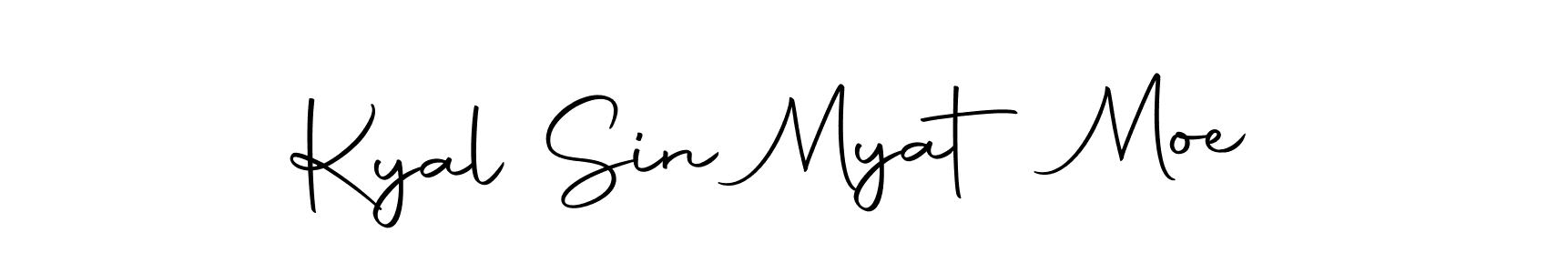 Make a beautiful signature design for name Kyal Sin Myat Moe. Use this online signature maker to create a handwritten signature for free. Kyal Sin Myat Moe signature style 10 images and pictures png