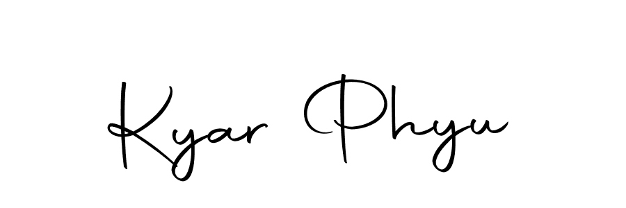 Kyar Phyu stylish signature style. Best Handwritten Sign (Autography-DOLnW) for my name. Handwritten Signature Collection Ideas for my name Kyar Phyu. Kyar Phyu signature style 10 images and pictures png