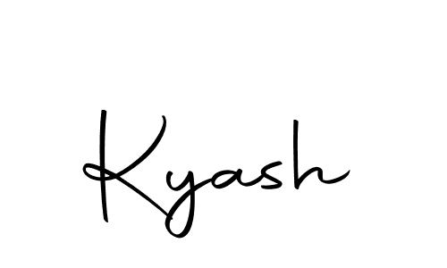 Similarly Autography-DOLnW is the best handwritten signature design. Signature creator online .You can use it as an online autograph creator for name Kyash. Kyash signature style 10 images and pictures png