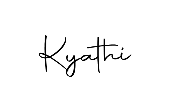 Design your own signature with our free online signature maker. With this signature software, you can create a handwritten (Autography-DOLnW) signature for name Kyathi. Kyathi signature style 10 images and pictures png