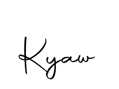 Make a beautiful signature design for name Kyaw. Use this online signature maker to create a handwritten signature for free. Kyaw signature style 10 images and pictures png