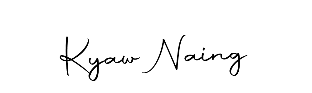 You should practise on your own different ways (Autography-DOLnW) to write your name (Kyaw Naing) in signature. don't let someone else do it for you. Kyaw Naing signature style 10 images and pictures png