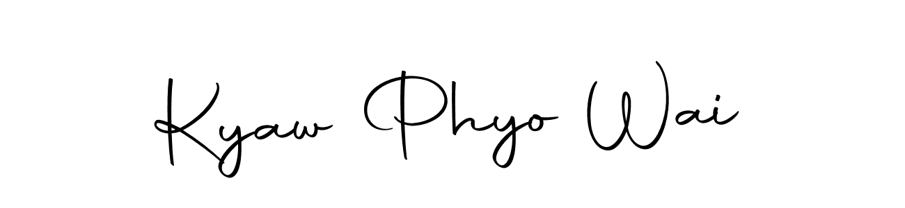 Kyaw Phyo Wai stylish signature style. Best Handwritten Sign (Autography-DOLnW) for my name. Handwritten Signature Collection Ideas for my name Kyaw Phyo Wai. Kyaw Phyo Wai signature style 10 images and pictures png