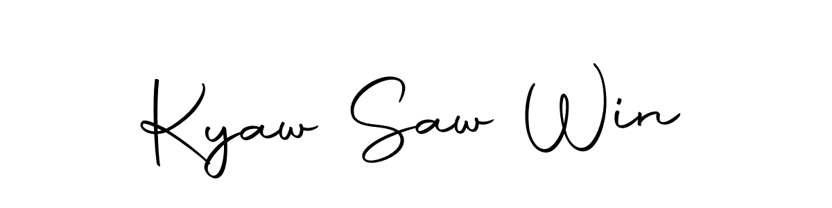 Autography-DOLnW is a professional signature style that is perfect for those who want to add a touch of class to their signature. It is also a great choice for those who want to make their signature more unique. Get Kyaw Saw Win name to fancy signature for free. Kyaw Saw Win signature style 10 images and pictures png