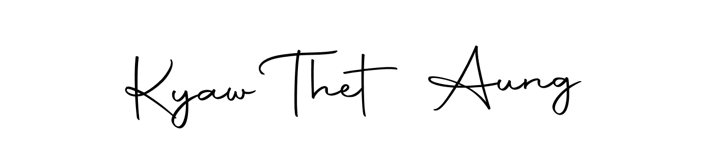 Create a beautiful signature design for name Kyaw Thet Aung. With this signature (Autography-DOLnW) fonts, you can make a handwritten signature for free. Kyaw Thet Aung signature style 10 images and pictures png