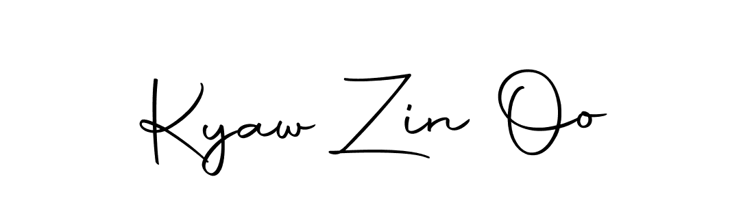 Make a beautiful signature design for name Kyaw Zin Oo. With this signature (Autography-DOLnW) style, you can create a handwritten signature for free. Kyaw Zin Oo signature style 10 images and pictures png